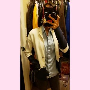 Banana republic white blazer